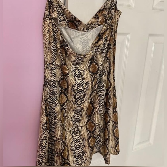 Snakeprint Mini Dress - Picture 3 of 3